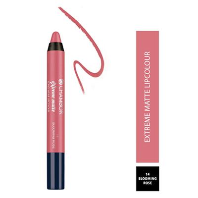Chambor Extreme Matte Long Wear Lip Colour - Blooming Rose 14 2.8 gm - Lipsticks