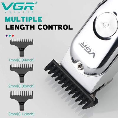 VGR V071 Body Groomer 120 min Runtime 4 Length Settings Silver 1s 1's - Hair Removal Accessories