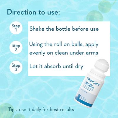 Wishcare Aqua Fresh Underarm Roll On Serum - Reduces Pigmentation & Prevents Body Odour (50ml) - Deodorants/Roll-Ons