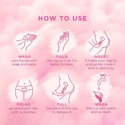 Pee Safe Reusable Menstrual Cup with Medical Grade Silcone for Women - Large 1's - Menstrual Cups