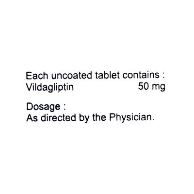 VILAPIL 50mg Tablet 15's - Diabetes-Ant