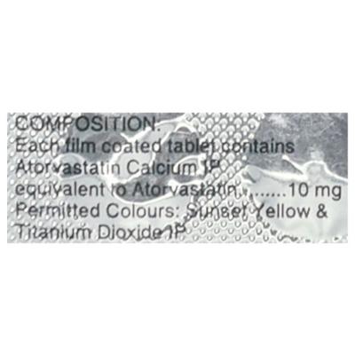 Zivast 10mg Tablet 10'S - High Cholesterol-Dys