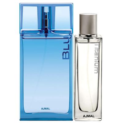 Ajmal Titanium EDP Citrus Spicy Perfume For Men And Blu EDP Aquatic Woody Perfume For Men 190 ml - Men Perfumes (Edt/Edp)