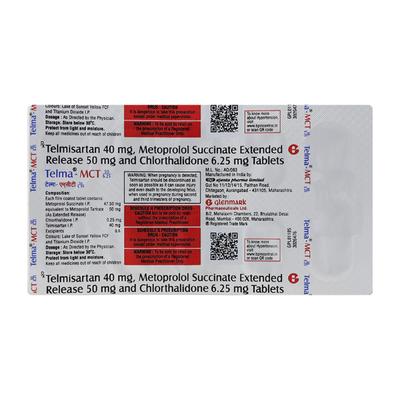 TELMA MCT 50/6.25 Tablet 10's - Hypertension-Ang