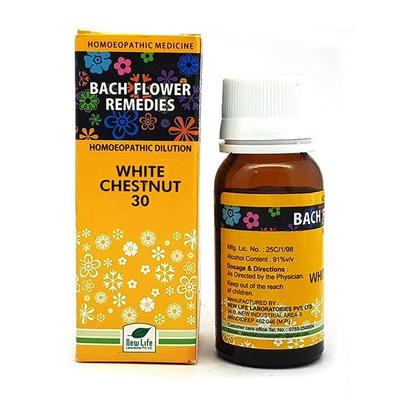 New Life Bach Flower White Chestnut 30 Liquid 30 ml - Dilutions