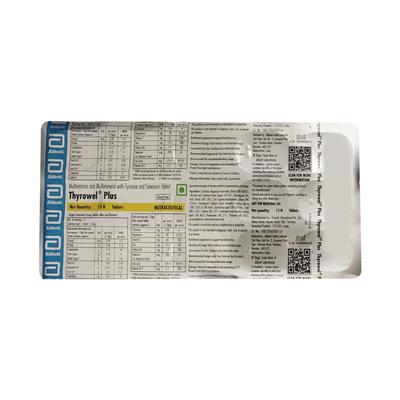 THYROWEL PLUS Gluten Free Tablet 15's - Supplements-Vam