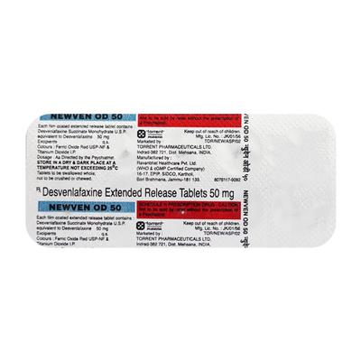 Newven OD 50mg Tablet 10'S - Depression-Ant