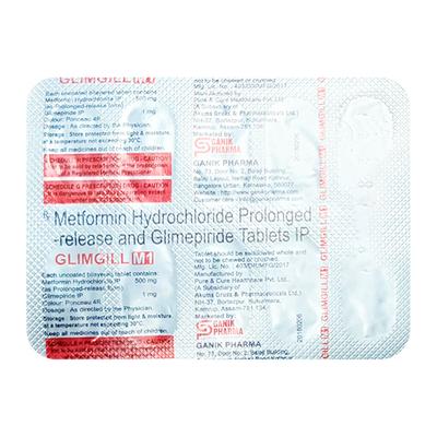 GLIMGILL M 1 Tablet 10's - Diabetes-Ant