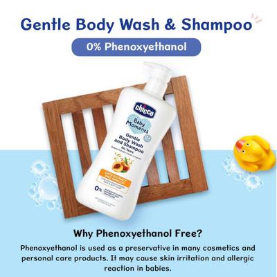 Chicco Baby Moments Gentle Bodywash & Shampoo 200 ml - Baby Body Wash