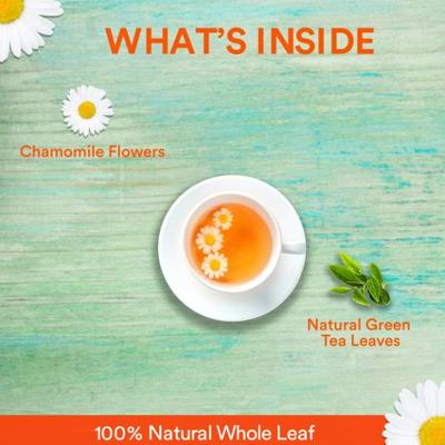 The Tea Ark Green Tea Powder - Organic Chamomile 50 gm (Pouch) - Green/Herbal Teas