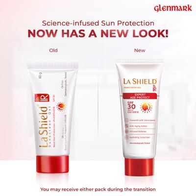 La Shield IR SPF 30 & PA+++ Sunscreen Gel ,Next Gen Protection- IR+UVA+UVB, 60gm - Face Sunscreen