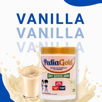 PediaGold Zero Added Sucrose Complete Nutrition Powder for Children - Vanilla Flavour 400 g - Protein Drink