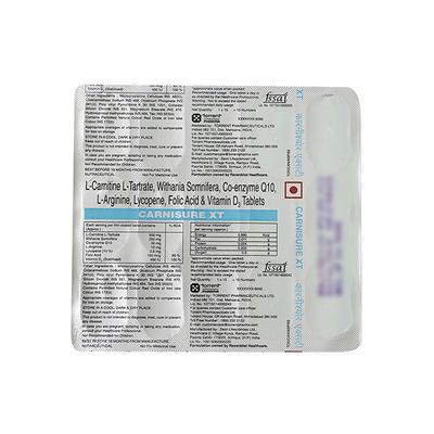 CARNISURE XT Tablet 15's - Supplements-Vam