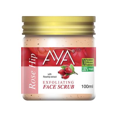Aya Rosehip Exfoliating Face Scrub, No Paraben, No Silicone, No Sulphate 100 ml - Scrubs & Exfoliants