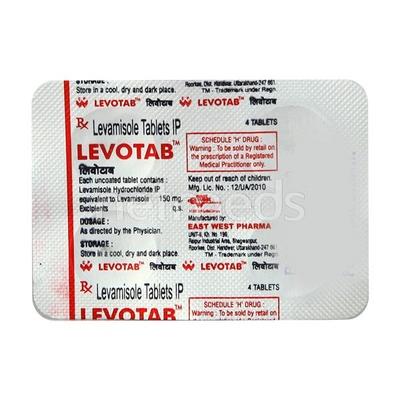 Levotab 150mg Tablet 4'S - Parasitic Worms-Ant