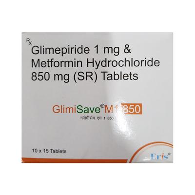 GLIMISAVE M1 850 Tablet 15's - Diabetes-Ant