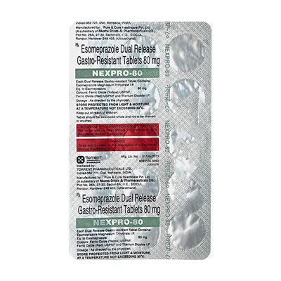 NEXPRO 80 Tablet 15's - Ulcer/Reflux/Flatulence-Aaa