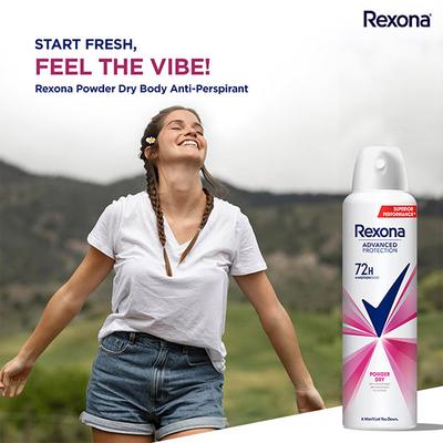 Rexona Powder Dry Advanced Protection Anti-Perspirant Deodorant for Women Leaves No Marks 200 ml - Body Mist/Spray