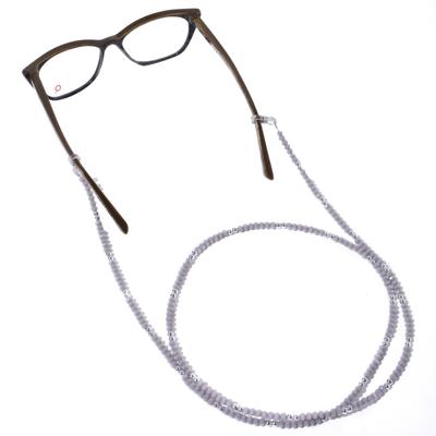 Modisch Grey Silver Stones Sunglasses Chain (JC-1401-Grey) 1's - Wearables Sunglasses