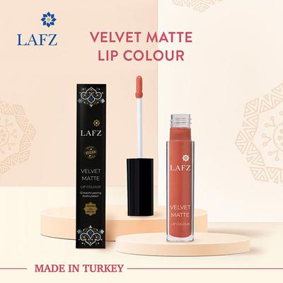 Lafz Transfer Proof & Smudge Proof Velvet Matte Lip Colour, Pumpkin 5.5 ml - Liquid Lipsticks