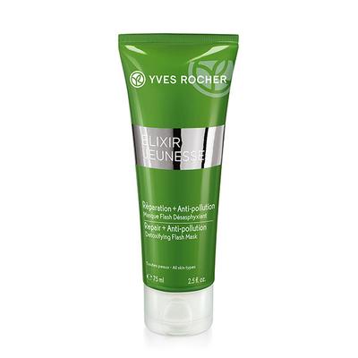 Yves Rocher Elixir Jeunesse Repair ++ Anti-Pollution Detoxifying Flash Mask All Skin Types 75 ml - Masks & Peels