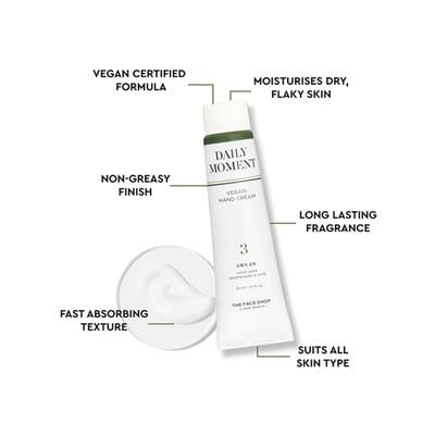 The Face Shop Daily Moment Vegan Hand Cream - Noon Park 30 ml - Hand Creams