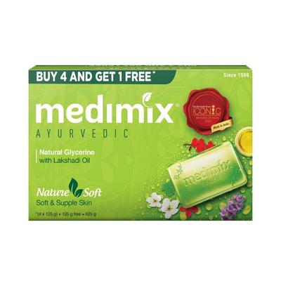 Medimix Ayurvedic Natural Glycerine Soap 125gm each 5's - Soaps