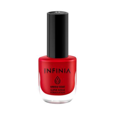 Infinia Red Single Coat Nail Polish Upsdell Red 043 12 ml - Nail Polish