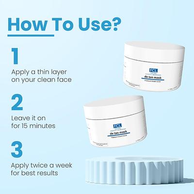 Fixderma Cosmetic Laboratories (FCL) De Tan Face mask 100 gm - Masks & Peels