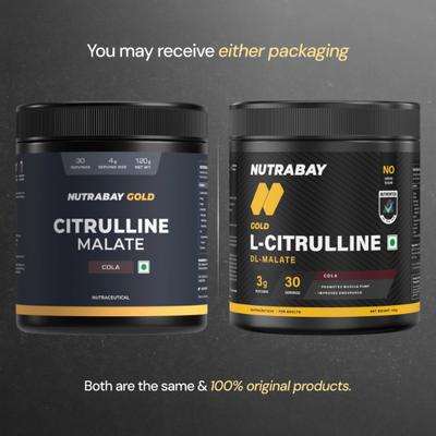 Nutrabay Gold Citrulline Malate Powder - Cola 120 g - Workout Essentials