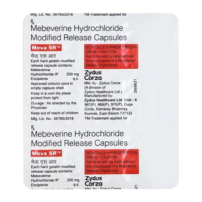MEVA SR 200mg Capsule 15's - Muscle Spasm-Ant