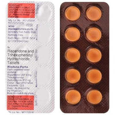 Risdone Forte Tablet 10'S - Schizophrenia-Aps
