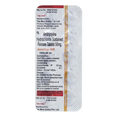 AMITOP SR 50mg Tablet 10's - Depression-Ant