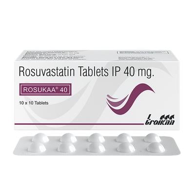 Rosukaa 40mg Tablet 10'S - High Cholesterol-Dys