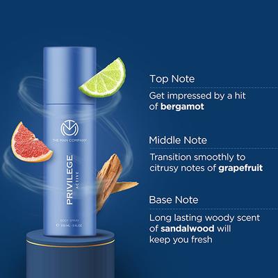 The Man Company Body Spray Multifaceted (TMC-WEB-2324) each 150ml 4's - Men Perfumes (Edt/Edp)