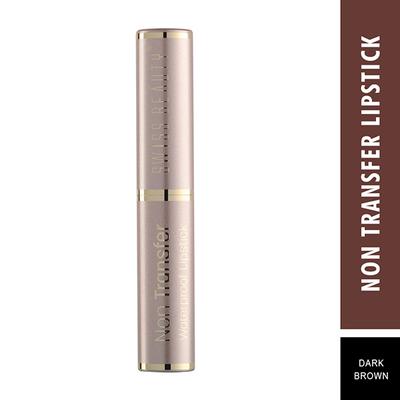Swiss Beauty Non Trasfer Water Proof Lipstick - (Dark Brown) 3 gm - Lipsticks