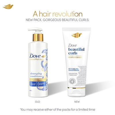 Dove Beautiful Curls Detangling Conditioner, Sulphate Free, No Parabens & Dyes 380 ml - Conditioners