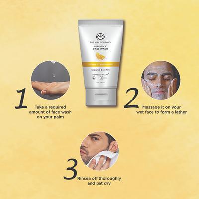 The Man Company Anti Ageing & Skin Brightening Vitamin C Face Wash 75 ml - Face Washes
