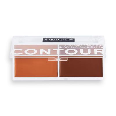 Makeup Revolution Relove Cream Contour Duo Dark 5.8 gm - Contour