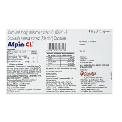 Afpin CL Capsule 10'S - Supplements-Sup