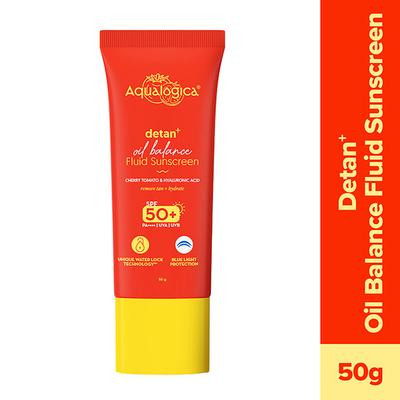 Aqualogica Detan+ Oil Balance Fluid Sunscreen 50 gm - Body Sunscreen