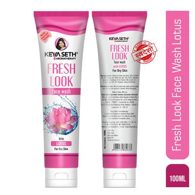 Keya Seth Aromatherapy Fresh Look Face Wash Lotus 100 ml - Face Wash & Cleansers