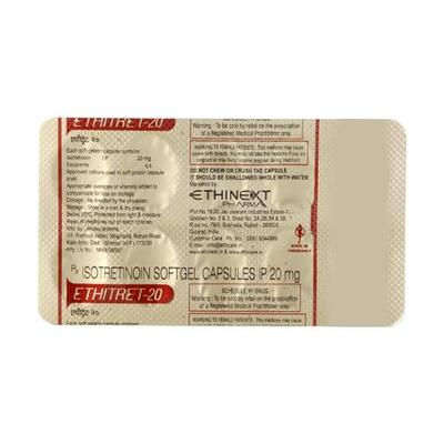 Ethitret 20mg Capsule 10'S - Acne-Acn