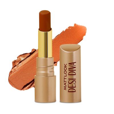 Matt Look Desi Diva HD Matte Lipstick With Hydrating Formula & Hyaluronic Acid, Brownie Bite-16 3.8 gm - Lipsticks