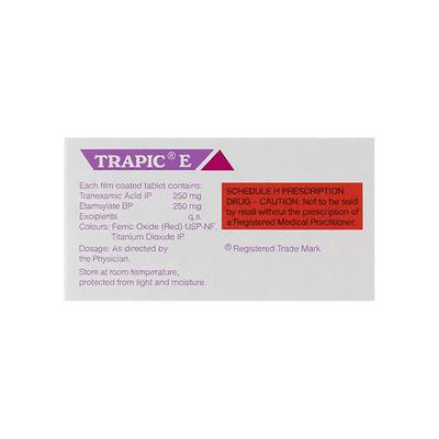 Trapic E Tablet 10'S - Bleeding Disorders-Hae