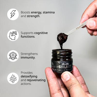 Pravek Shuddha Shilajit Resin Form 20 g - Speciality Medicines