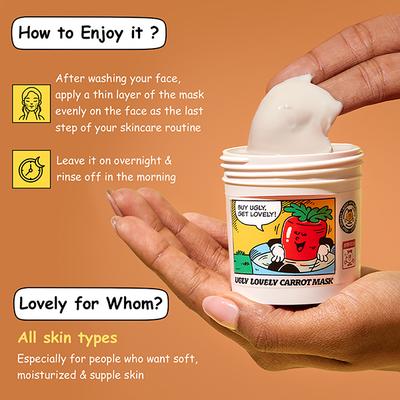 The Face Shop Ugly Lovely Carrot Sleeping Mask 100 ml - Masks & Peels