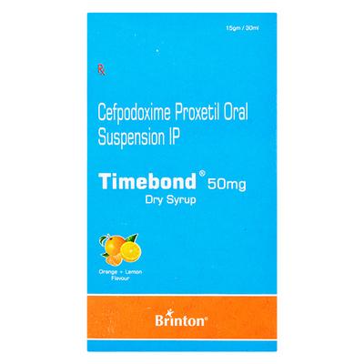 TIMEBOND ORANGE+LEMON FLAVOUR 50 Oral suspension 30ml - Bacterial Infections-Cep