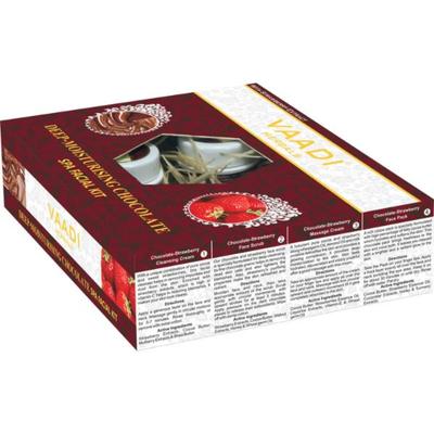 Vaadi Herbals Deep-Moisturising Chocolate SPA Facial Kit with Strawberry Extract 70 gm - Facial Kits
