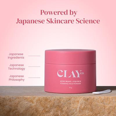 Clayco Azuki Beans + Koji Rice Foaming Face Powder 15 gm - Talcum Powders